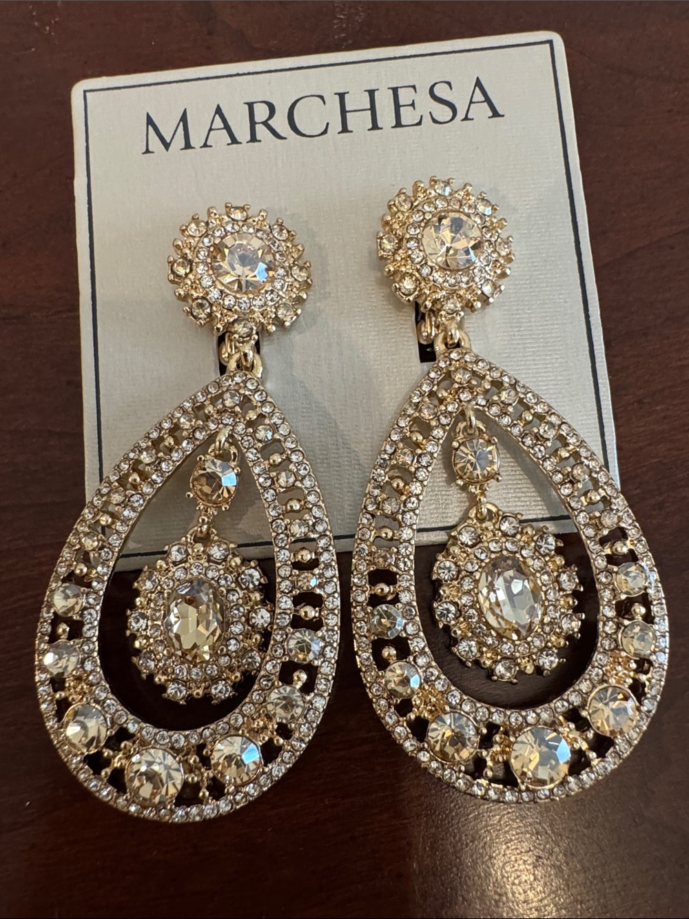 Marchesa Crystal Chandelier Earrings